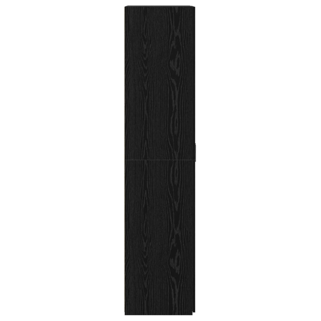 Credenza-Buffet-Armadio da cucina Rovere nero 70 x 42.5 x 185 cm Legno multistrato