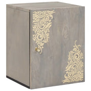 vidaXL Armadio da bagno a muro con porta Grigio 38 x 33 x 48 cm