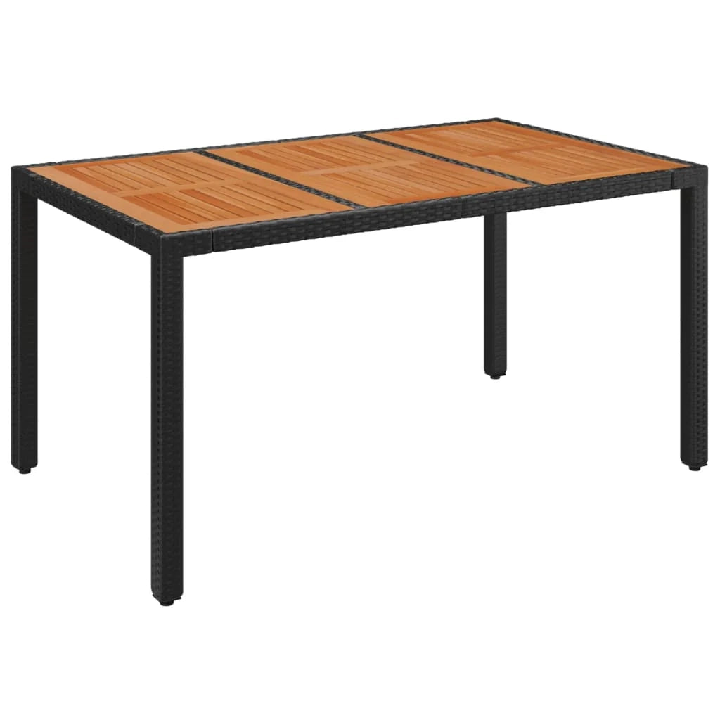 Set da pranzo da giardino in vimini di resina nera da 5 pezzi e cuscini 02_0014871