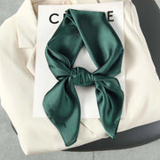 Nuova sciarpa da donna in seta stampata, stile coreano, sciarpa decorativa alla moda e versatile.