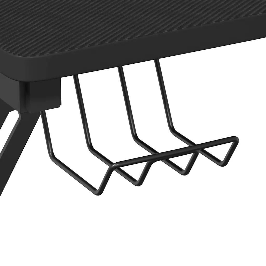 vidaXL Scrivania da Gaming con Gambe a Y Nera 110x60x75 cm