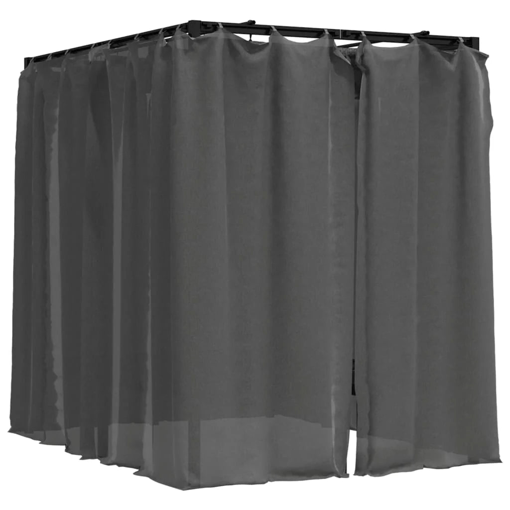 Lettino prendisole sedia a sdraio lettino prendisole letto da giardino mobili da giardino mobili da esterno doppi con tende laterali e superiori 02_0012740
