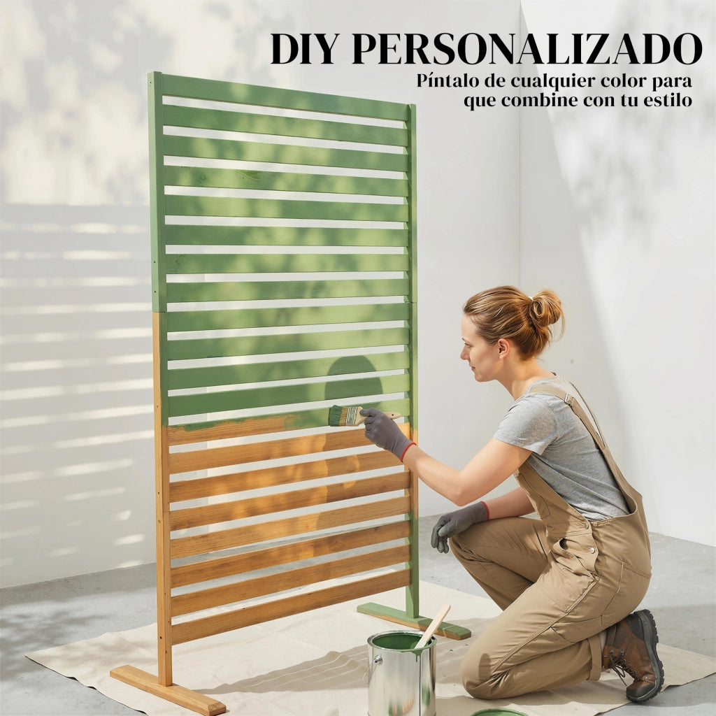 Biombo in Legno ¨C zephmum ¨C Marrone 170x80 cm