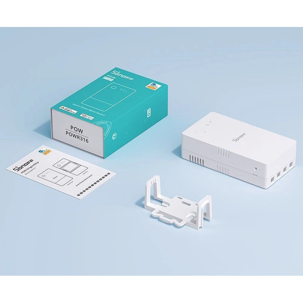 Trade Shop - Interruttore Intelligente Misuratore Di Consumo Wifi Smart Switch Sonoff Powr316 -