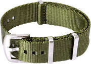 orologio da polso in nylon con chiusura pesante 22 mm cinturino in nylon premium per uomini e donne