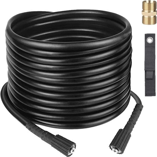 Verdoppiatore di tubo per aspirapolvere - 10 m misure, connessione Quick Connect, multifunzionale per pulizia di tubi, lavaggio auto e altro