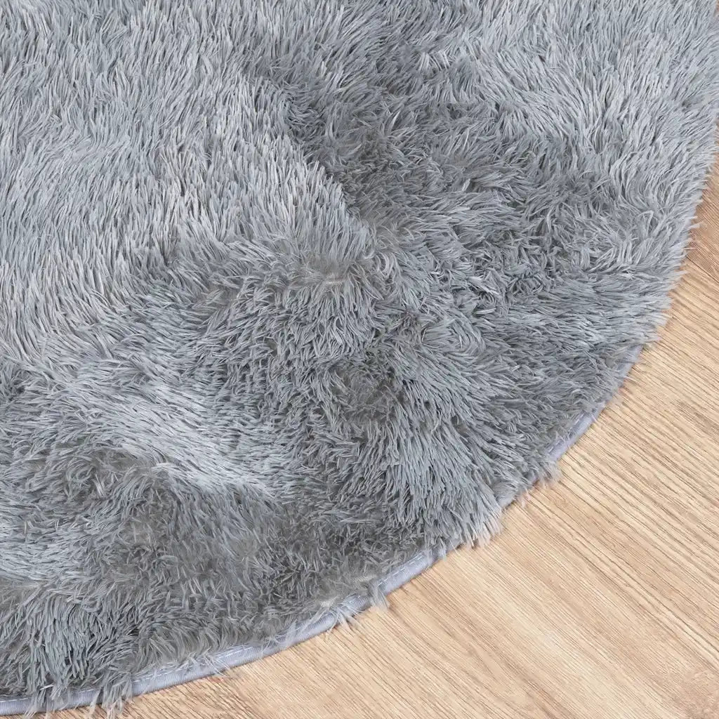 Tappeto Shaggy a Pelo Lungo NAVARRA Grigio Chiaro 200x200 cm 4102922