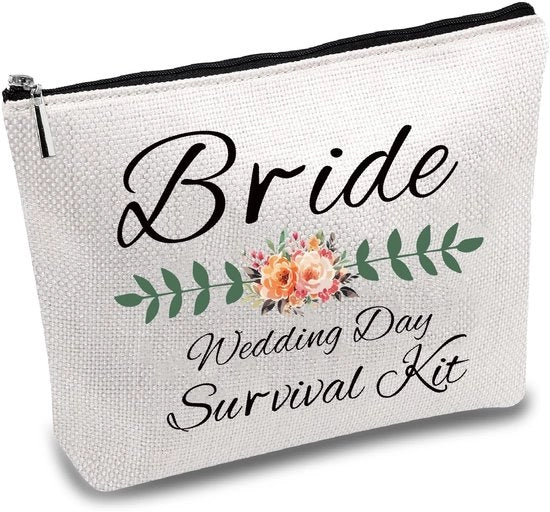 Etui per Trucco - Multiplo - Borsa per Matrimonio - Materiales: Poliester - Chiusura a Cerniera - Borsa per Viaggio - Dimensioni: 18 x 25 cm