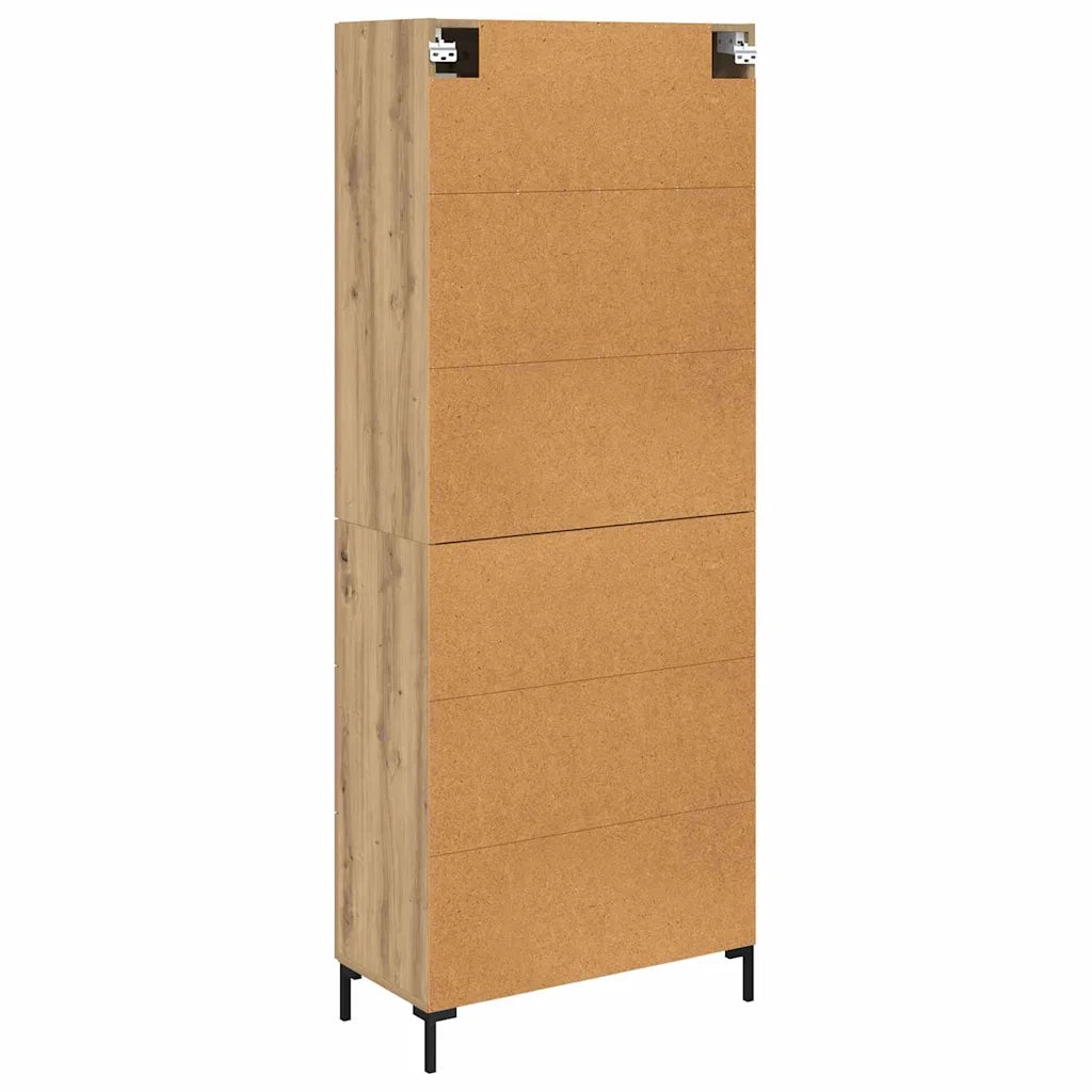 Credenza 2 pcs Rovere artigianale 69,5 x 34 x 180 cm