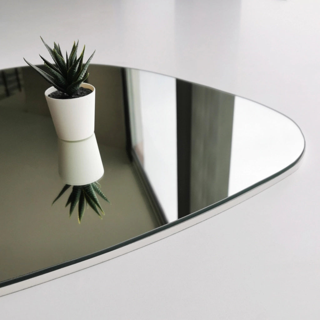 Moscufo, Specchio Forma Irregolare, 2.2x58h cm Bianco