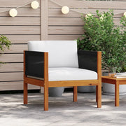Sedia da patio-Sedie da Giardino 2 pz in Legno Massello d'Acacia 258792
