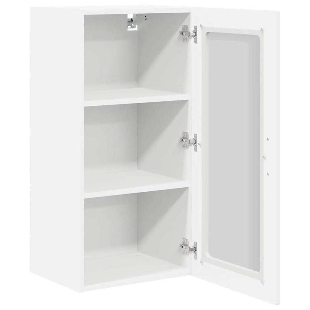 Set di 2 pensili da cucina moderni e pratici 40 x 31 x 80 cm in legno composito bianco 02_0054330