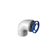 Curva 90 gradi coassiale maschio-femmina di d60-100 mm in acciaio e alluminio