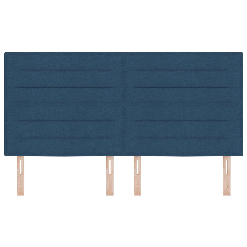 Testata con LED Design Linee Blu 90 cm Tessuto