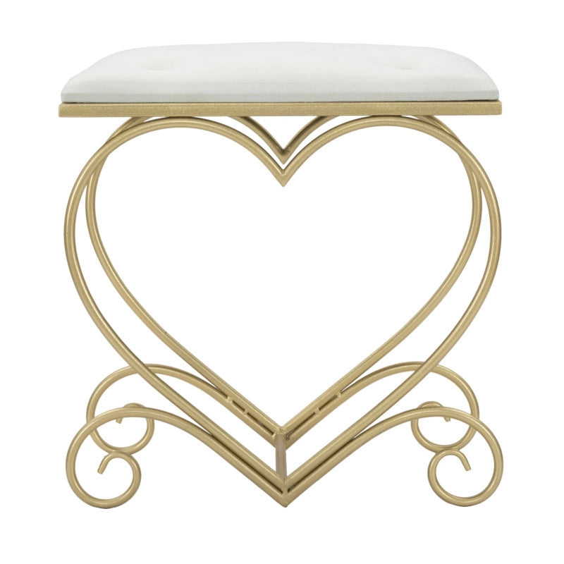 Sgabello Heart Crema cm 50x37,5x51,5