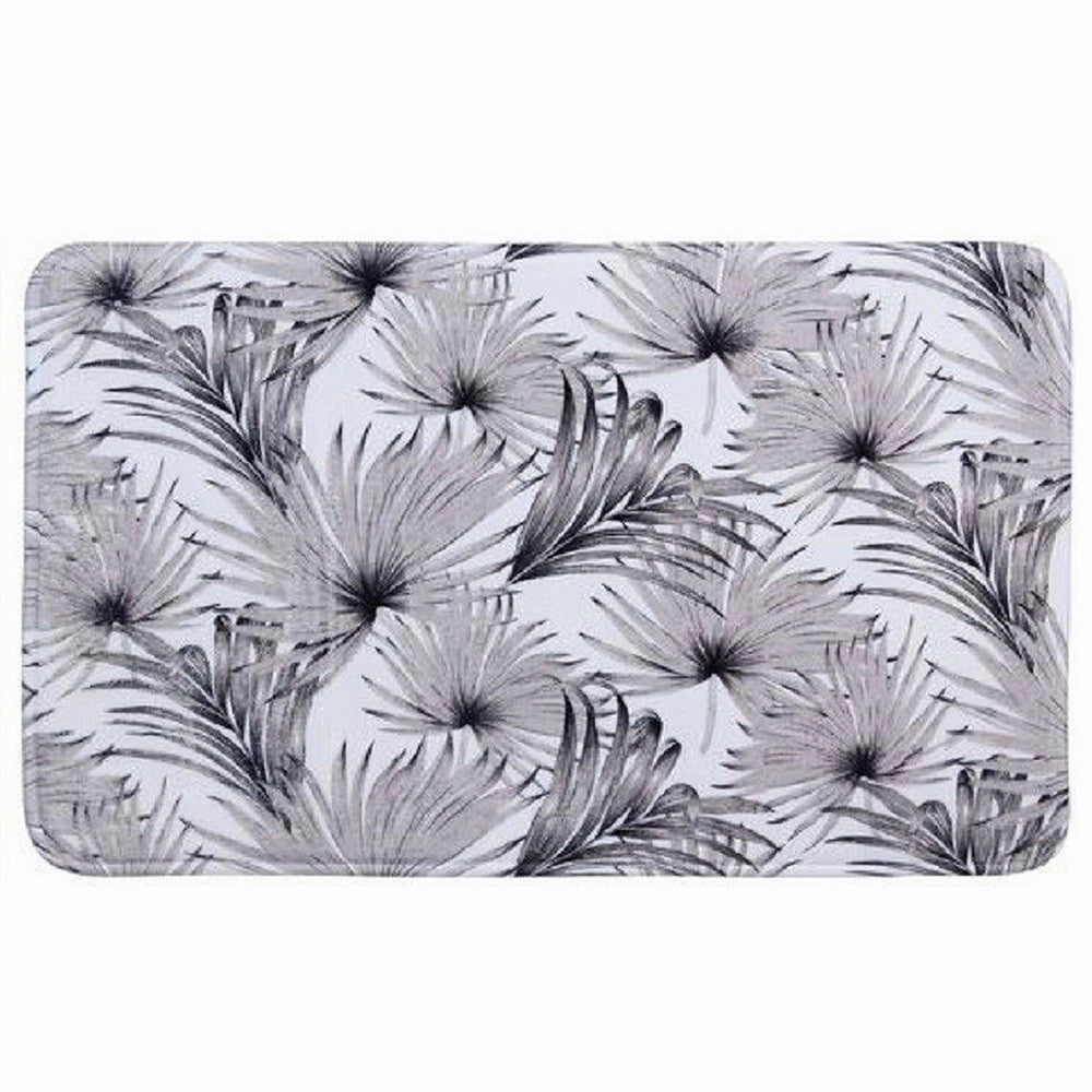 Trade Shop - Tappeto Tappetino Per Arredo Bagno 45 X 75cm Fantasia Con Stampa Tropicale 87074 -