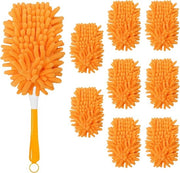 Set di 8 asciugamani in tessuto riciclabili; asciugamani in tessuto superresistenti 360°, adatti per pulizia, uso ufficio e ventilatori a soffitto (manubrio non incluso).