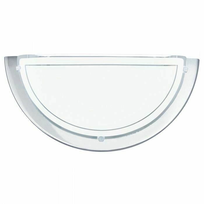 Applique Lampada da Parete Muro Vetro Led E27 Illuminazione Interno Planet EGLO Color: Cromo