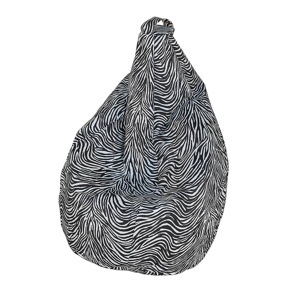 Poltrona Pouff in poliestere 80x120cm Zebrata Avalli
