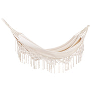 Amaca da giardino Sedia altalena in cotone beige e poliestere per interni ed esterni in stile Boho