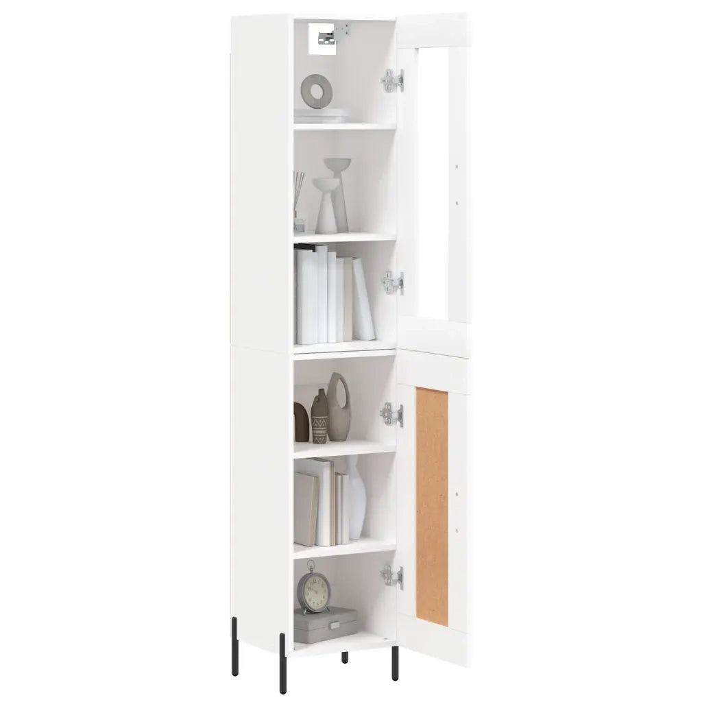 Credenza Bianca 34,5x34x180 cm in Legno Multistrato 3199497