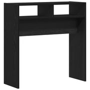 Tavolo Consolle | Tavolo d'Ingresso Rovere Nero 78 x 30 x 80 cm Legno multistrato