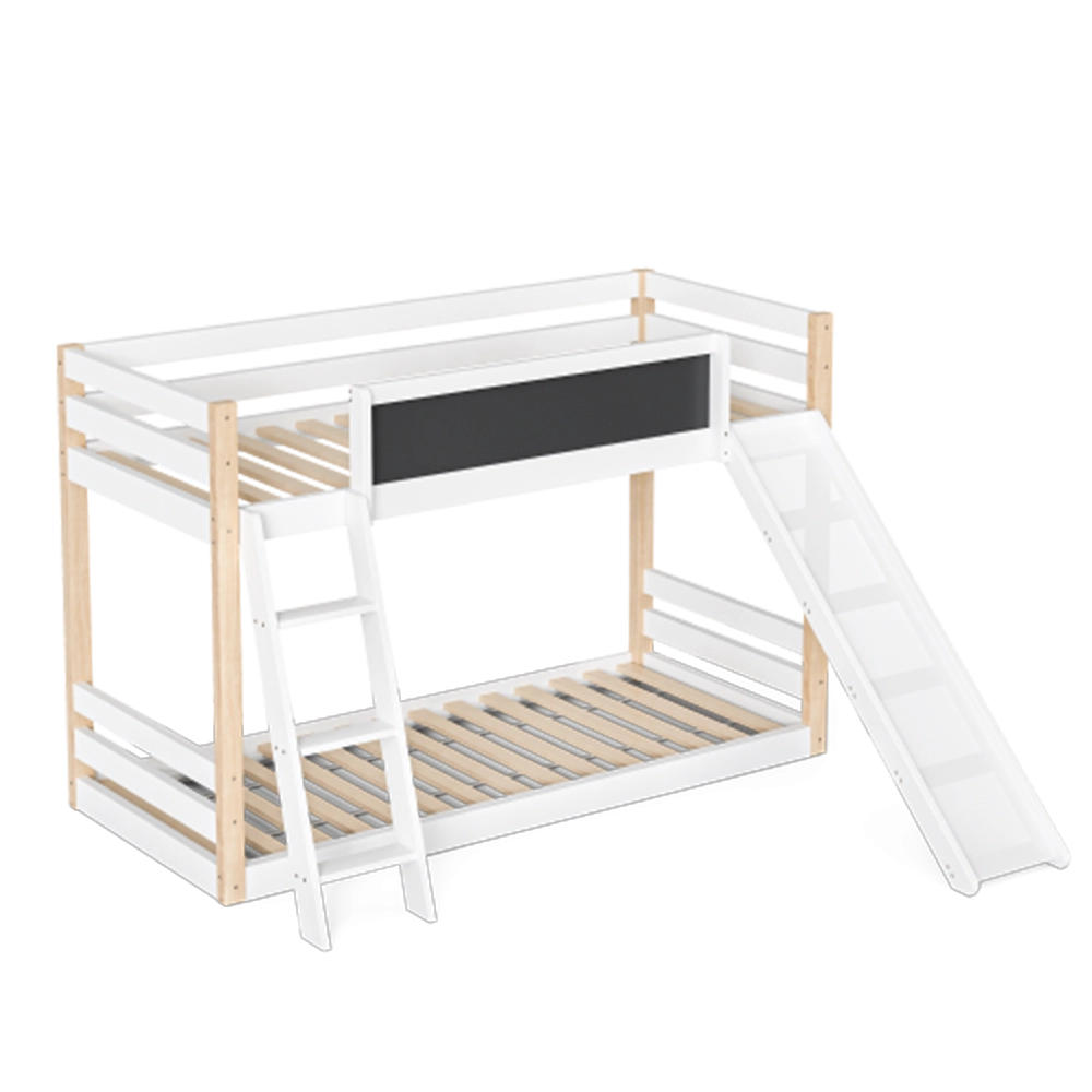 Letto castello con scivolo?- Xylo - 90x200cm legno sicuro
