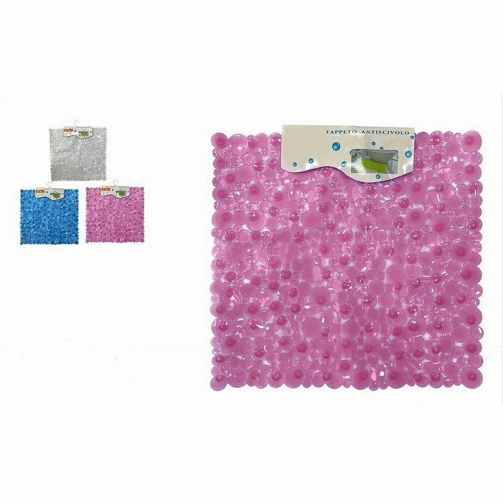 Trade Shop - Tappeto Tappetino Quadrato Antiscivolo Per Vasca Da Bagno Doccia 50 X 50cm 59322 -