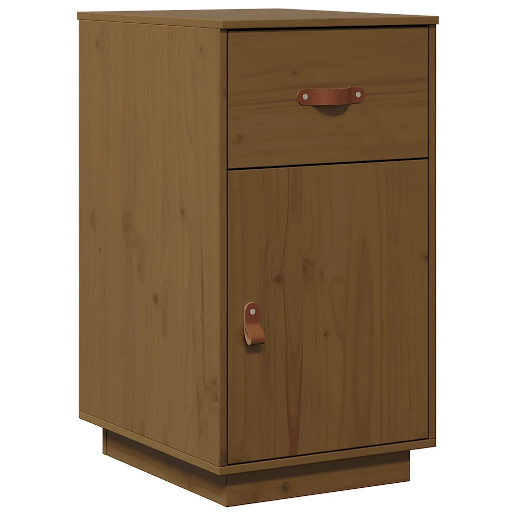 Armadietto da Scrivania Miele 40x50x75cm in Legno Massello Pino
