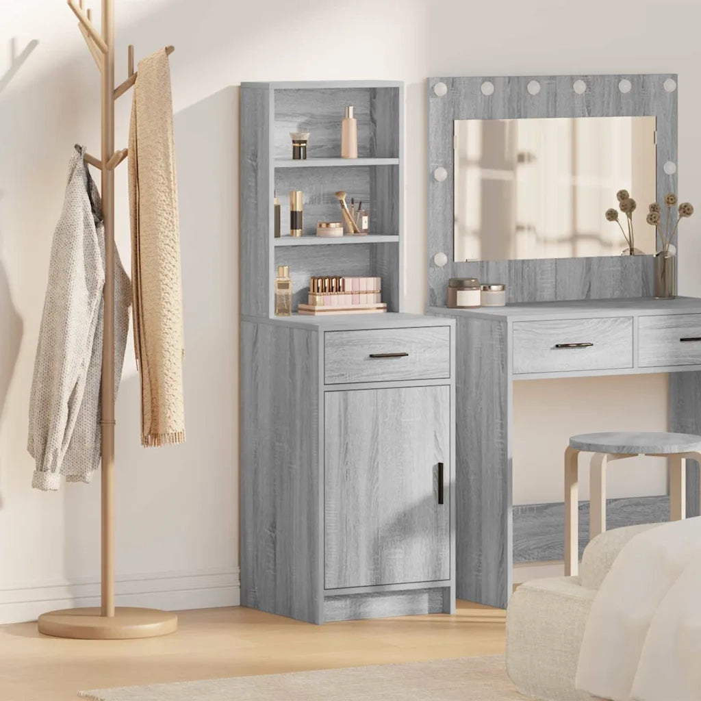 Credenza-Buffet-Armadio da cucina Grigio Sonoma 40 x 40,5 x 135 cm Legno multistrato