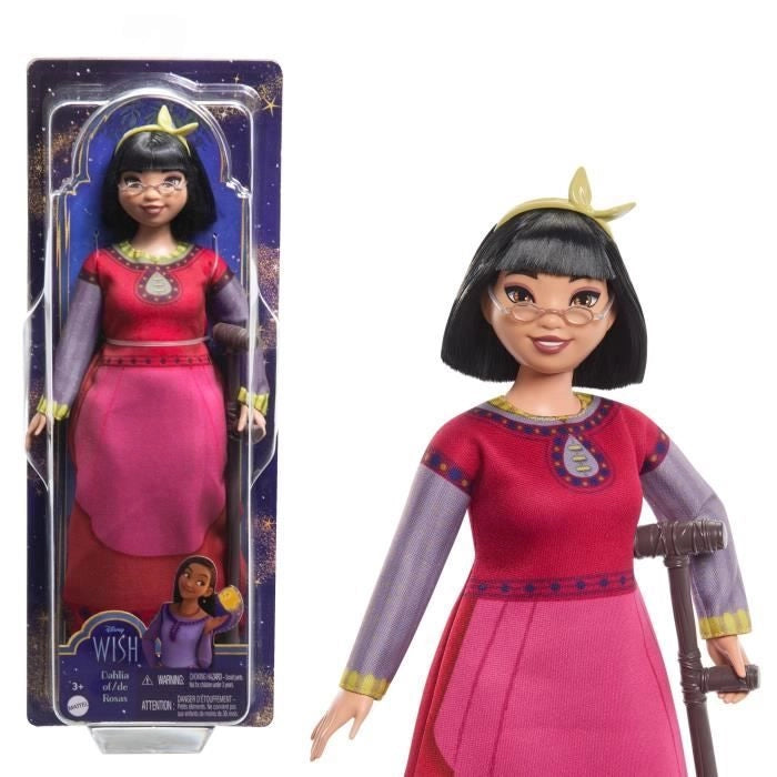 Bambola fashion Disney - MATTEL - D-XIN DOLL - Vestito rosso - 7 punti di articolazione
