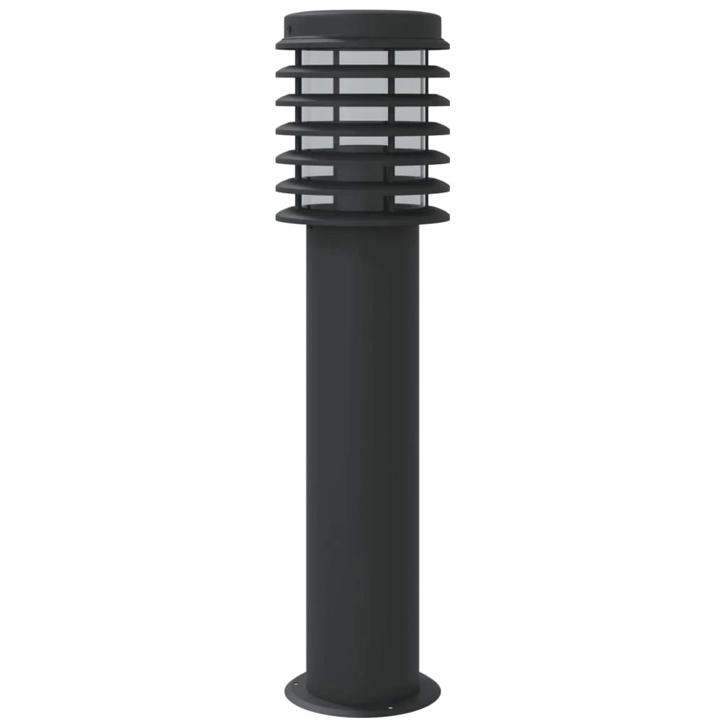 Lampada da terra per esterno 60 cm acciaio inox nero 02_0042509