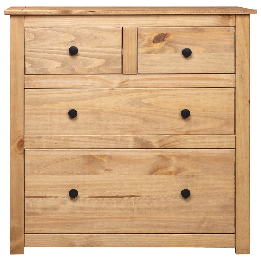 Buffet credenza cassettiera armadio mobile contenitore organizer per cucina soggiorno salotto 80 x 40 x 83 cm Pino gamma Panama marrone 02_0029659