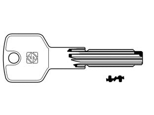 Chiavi Punzonate per Cilindri Cisa 6+7 Spine CS172 Silca 5 Pezzi