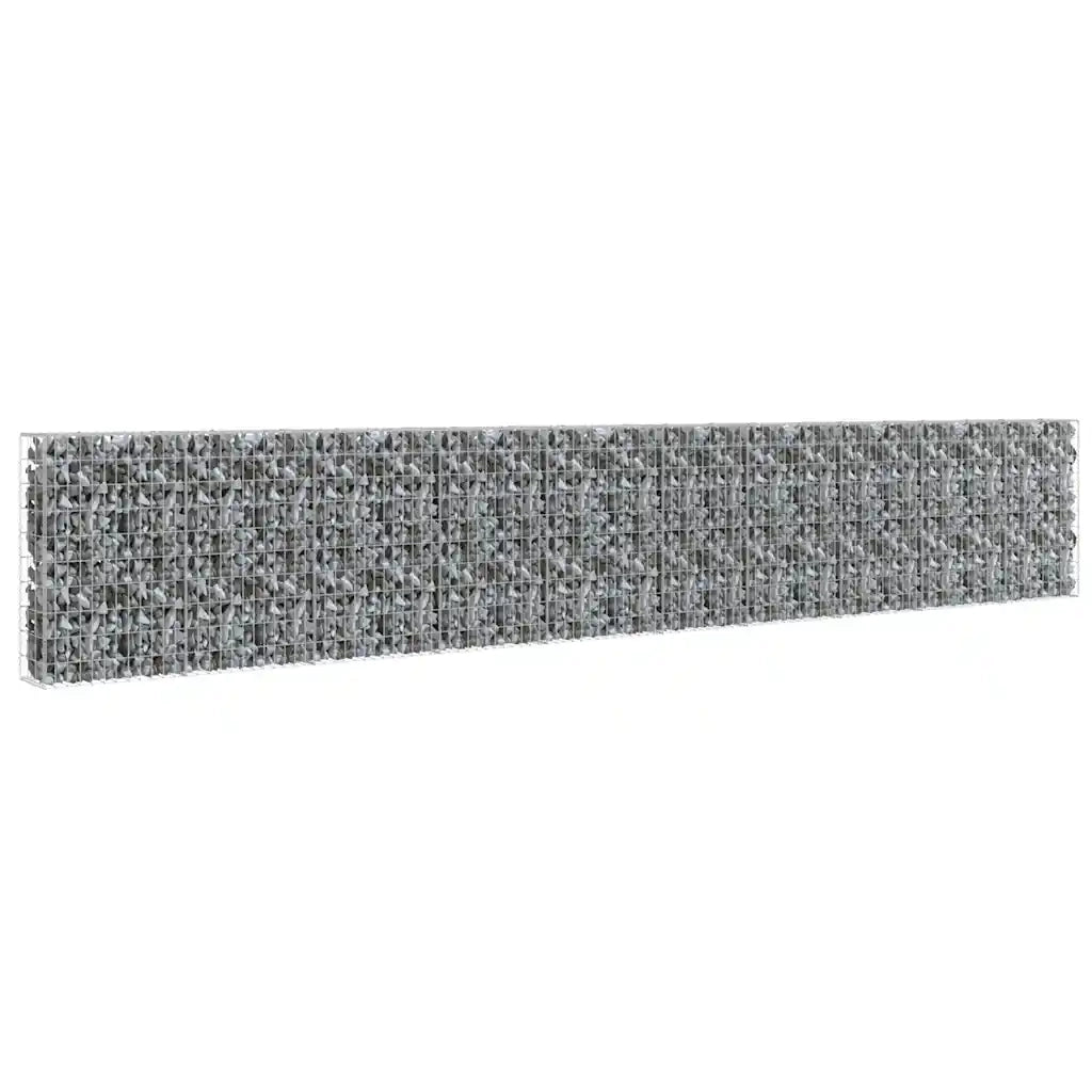 Gabbione con Copertura in Acciaio Zincato 600x30x100 cm cod mxl 12332