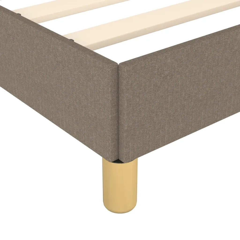 Struttura Letto a Rete a Molle Tortora 180x200 cm in Tessuto