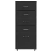 Schedario Mobile Nero 28x41x69 cm in Metallo CFW9335579
