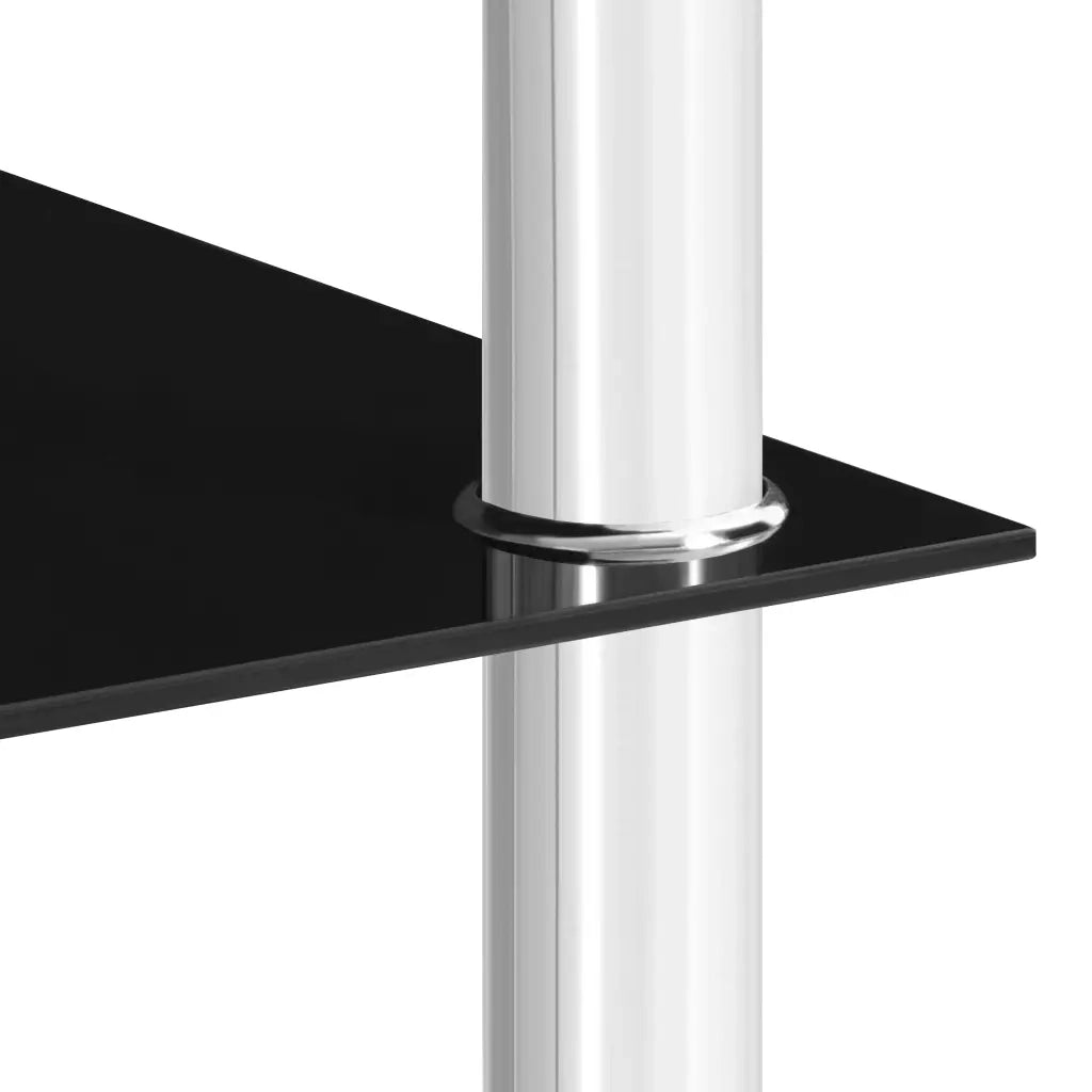 Tavolino Nero 45x50x45 cm in Vetro Temperato 249530