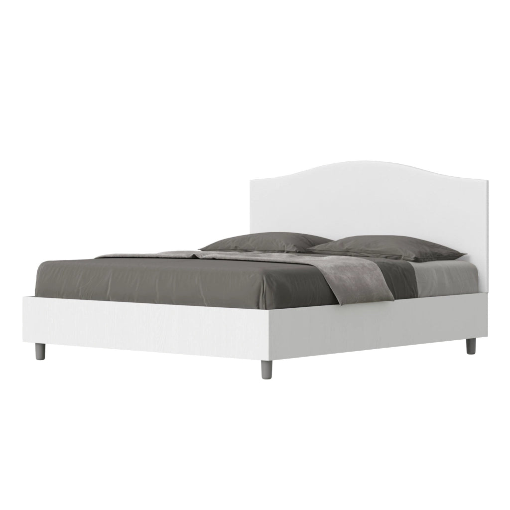 Letto Matrimoniale 160x190 cm Senza Rete Grace Bianco