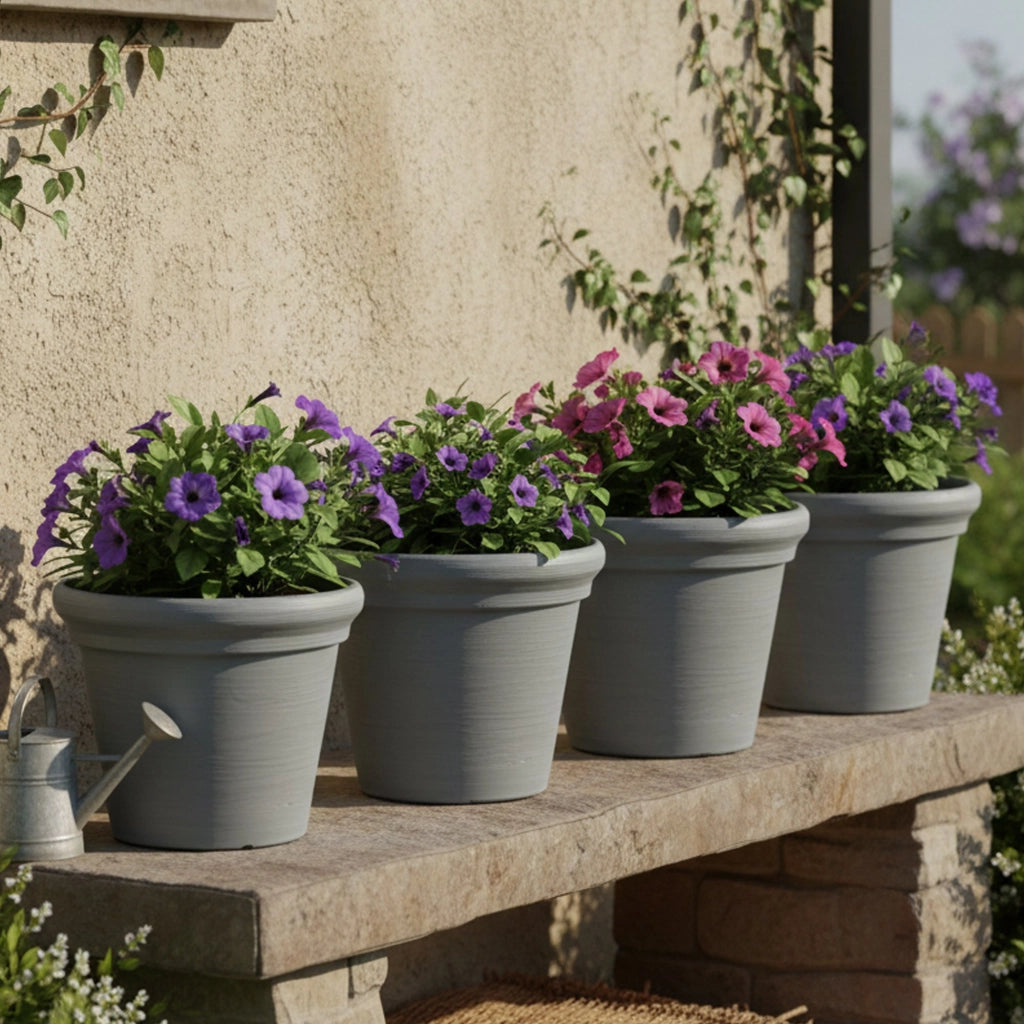 Townley, Vaso\ set 4 Vasi Made in Italy, Grigio