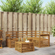 Set di divani da esterno 5 pcs Naturale