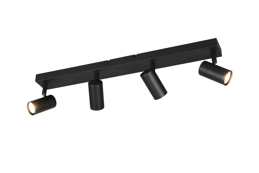 Faretto soffitto TARYN 4xGU10 nero metallo RL