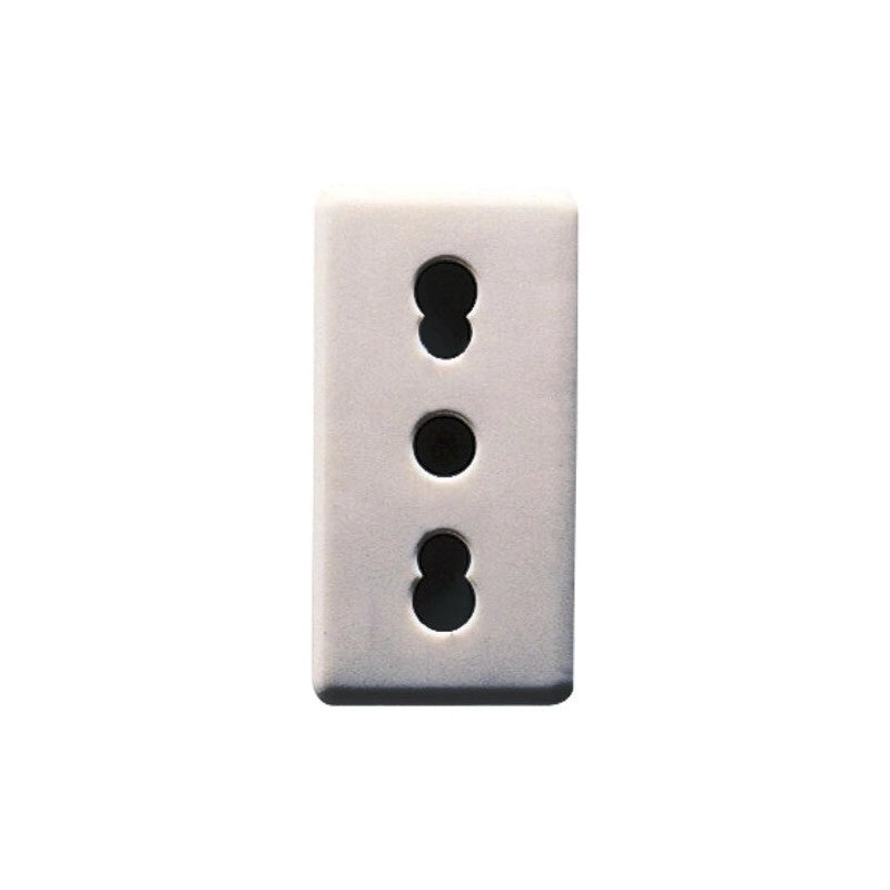 PRESA BIVALENTE 'SYSTEM' 10/16A 250V 2P+T - Bianco - GEWISS