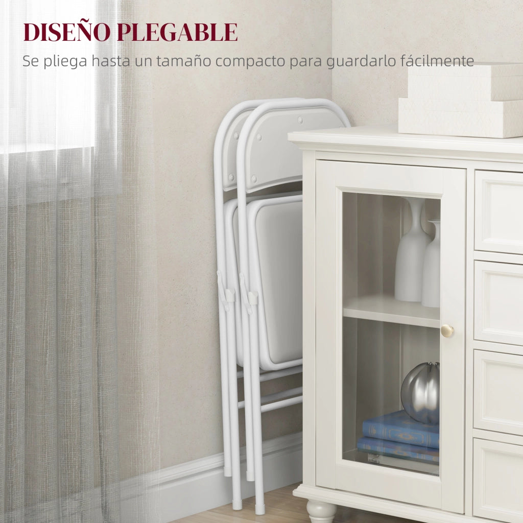 Sedia da ufficio ¨C zephmum ¨C bianco metallo 45x46x78 cm