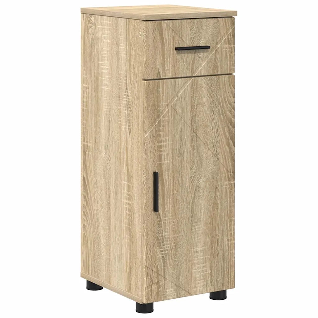 Mobile da Bagno con cassetto Rovere Sonoma 30 x 35 x 80 cm