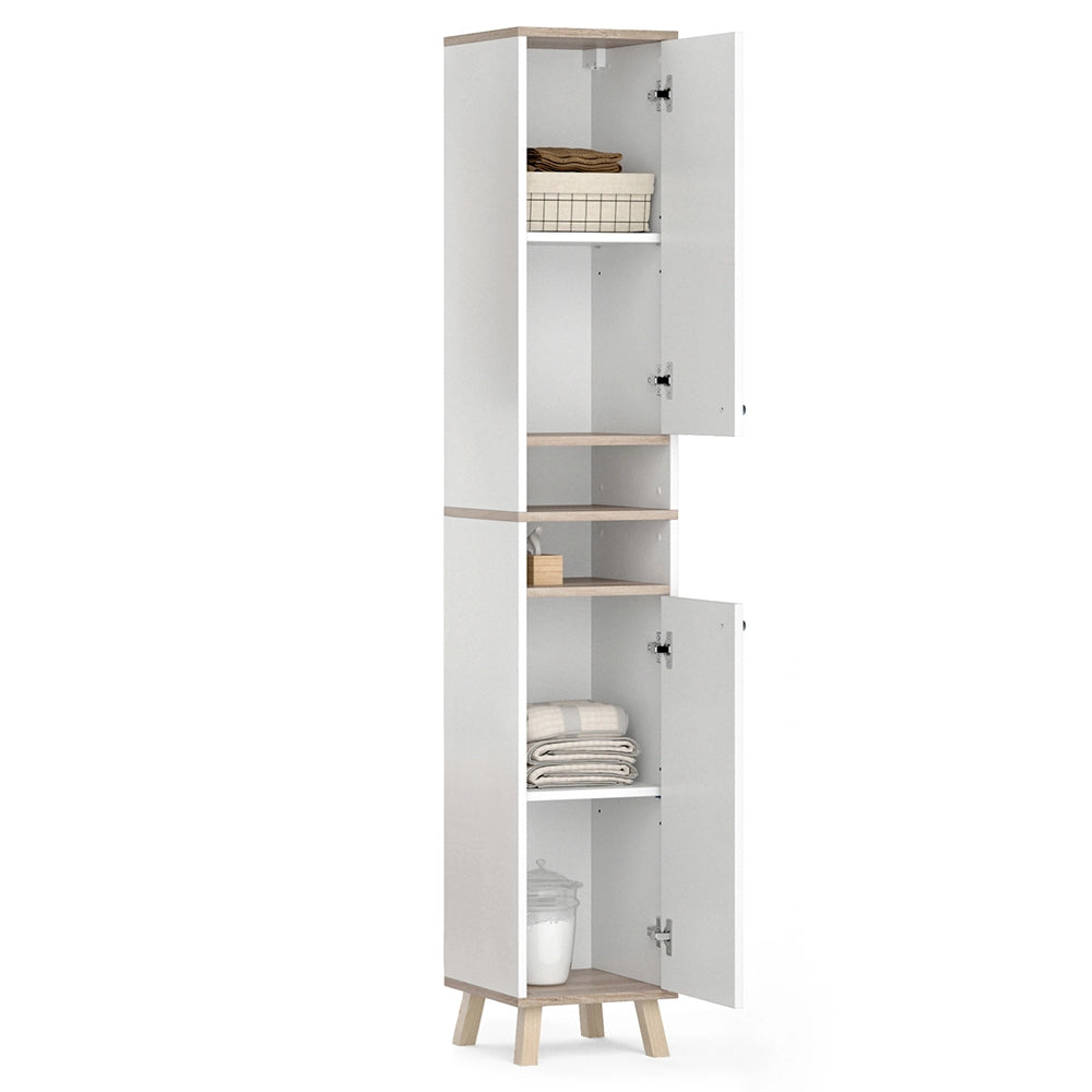 Vicco Mobile bagno alto Bianco 30 x 174 cm