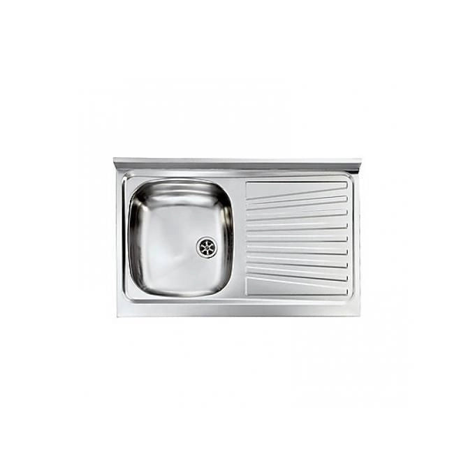 CM 031031SCSSX Serie IX Mondial Lavello Acciaio inox prelucidato da incasso Appoggio Gocciolatoio a Destra 1 Vasca 80X50cm