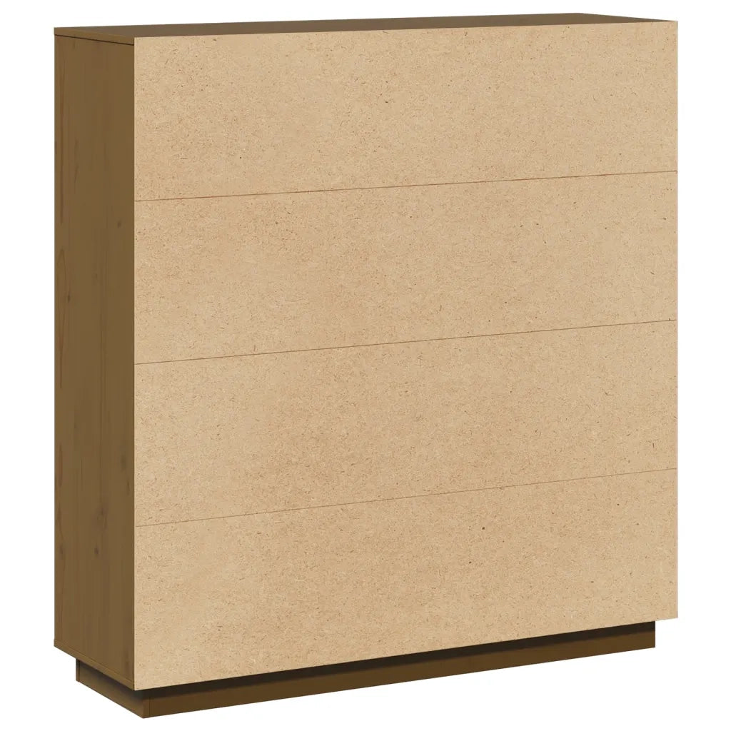 Credenza Miele 110,5x35x117 cm in Legno Massello di Pino cod mxl 23050