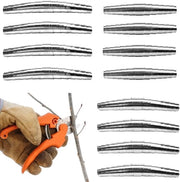 12 set di pinnacce in acciaio inossidabile per sega da giardino - 6 cm, 7 cm, 8 cm - penna di riserva per sega da giardino per prestazioni di taglio migliorate