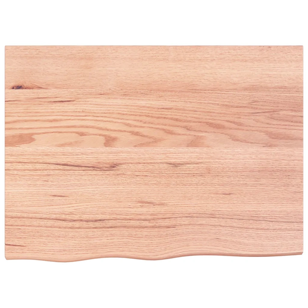 Ripiano Muro Marrone 80x60x(2-6) cm Massello Rovere Trattato 363673